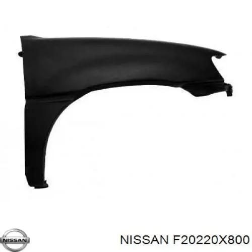 F20220X800 Nissan бампер передній