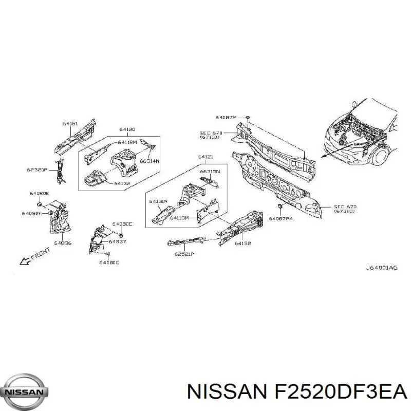  F2520DF3EA Nissan