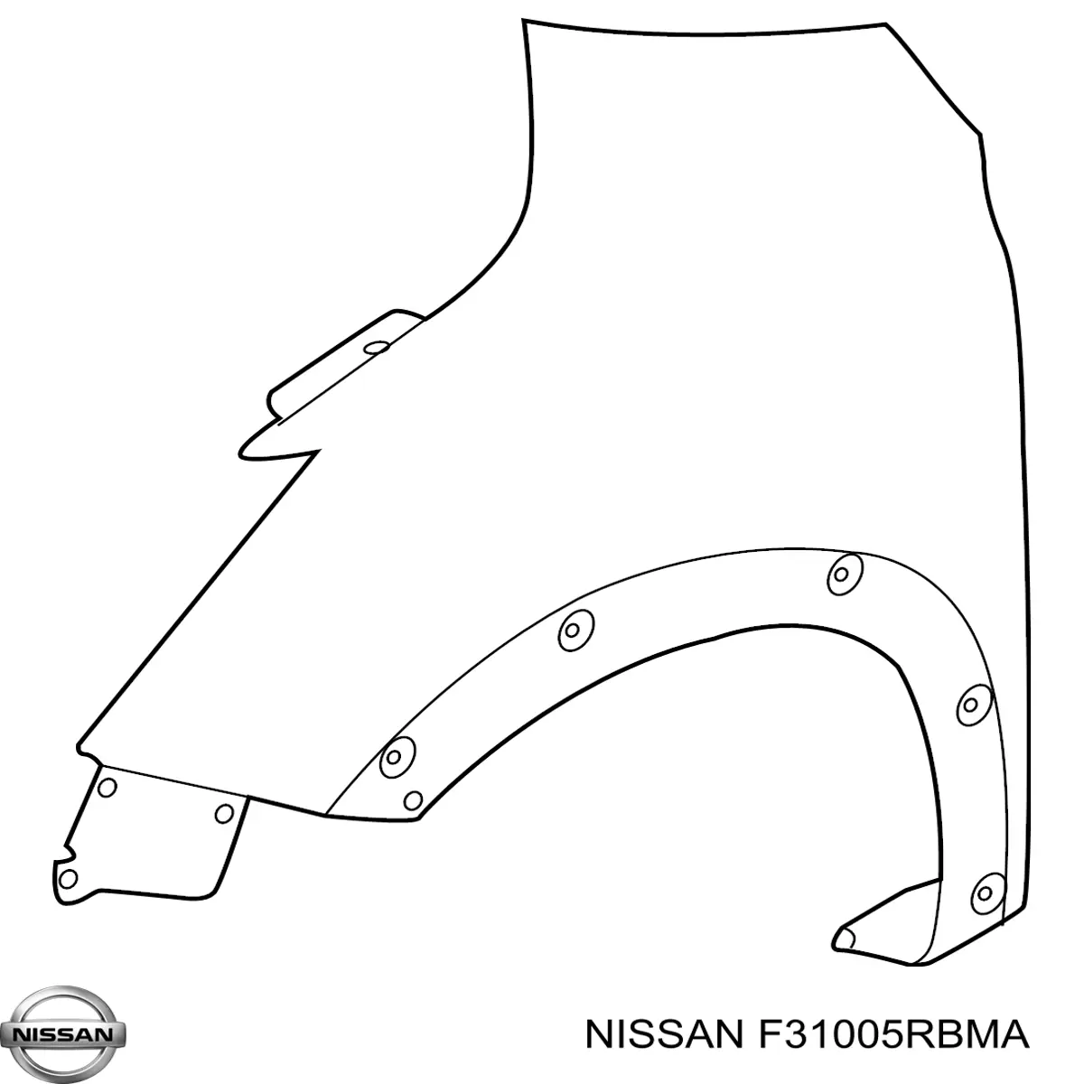 Крило переднє праве на Nissan Kicks 