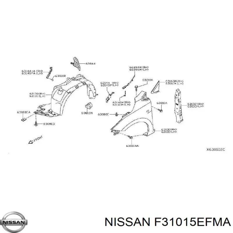  Nissan/Infiniti F31015EFMA ціна, від 57.48 USD