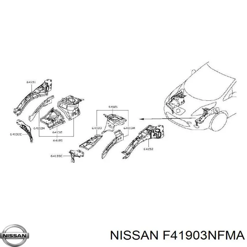  Nissan/Infiniti F41903NFMA ціна, від 47.50 USD