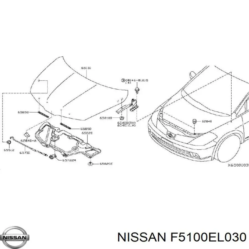 Купити Капот Nissan Tiida  C11X