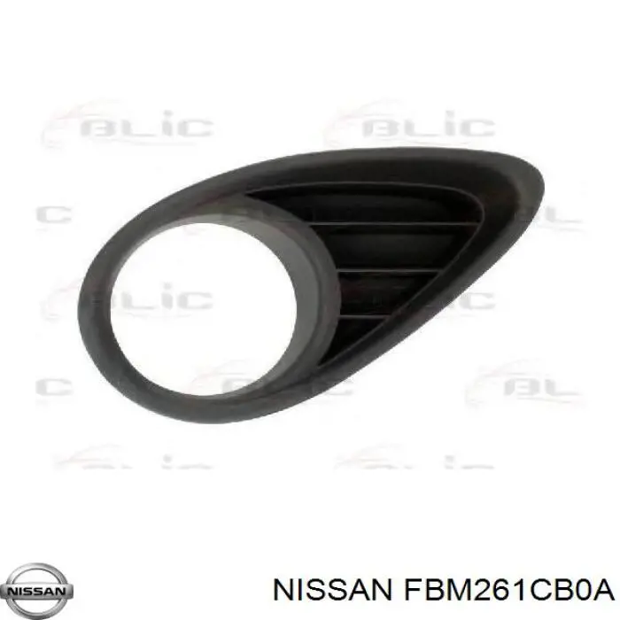 Захисна губа бампера переднього Nissan/Infiniti FBM261CB0A ціна, від 102.59 USD