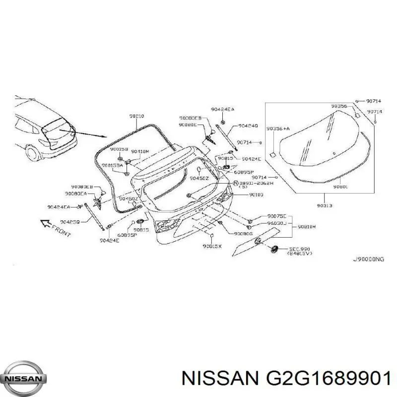  Nissan/Infiniti G2G1689901 ціна, від 25.33 USD