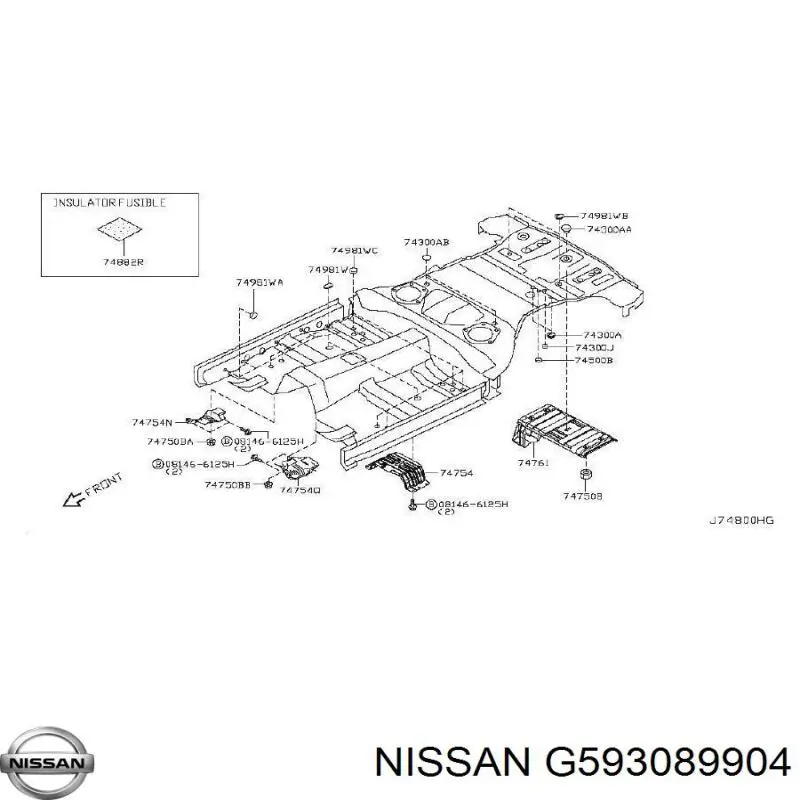 Купити G593089904 Nissan/Infiniti 