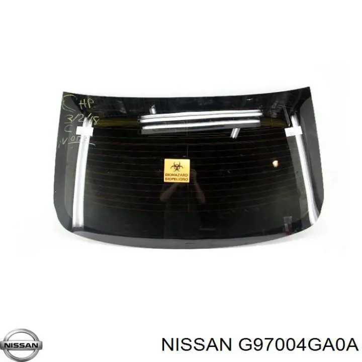 G97004GA0A Nissan/Infiniti Заднє вікно