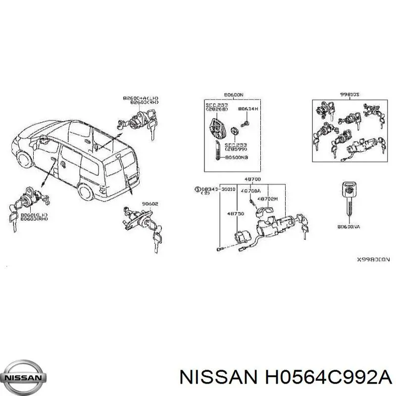 H0564C992A Nissan/Infiniti 