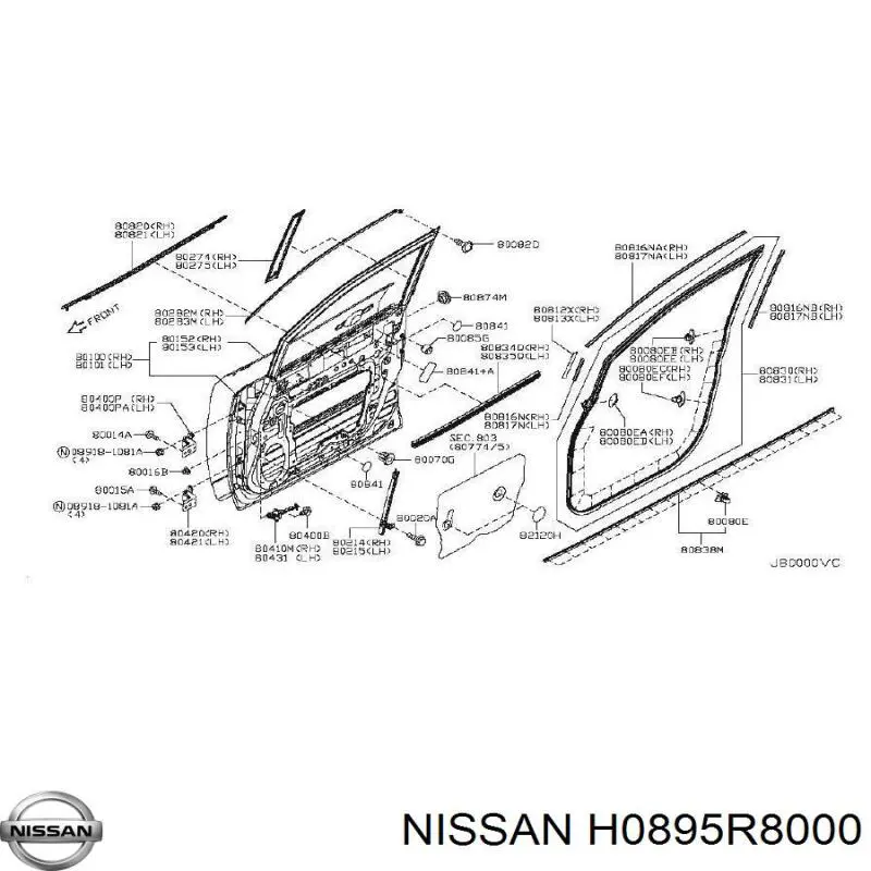 Купити 64892W5000 Nissan/Infiniti 