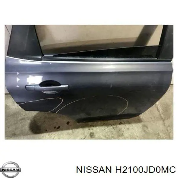 H2100JD0MC Nissan двері задні, праві