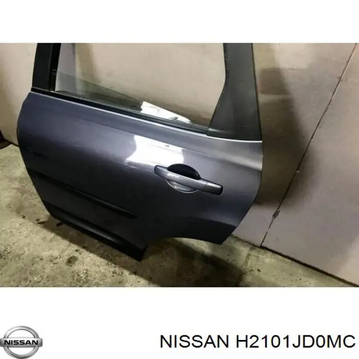 Двері задні, ліві Nissan Qashqai 1 (J10) (Нісан Кашкай)