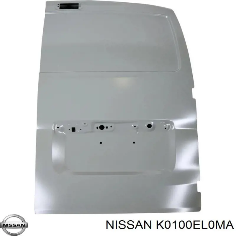 K0100EL030 Nissan двері задні, багажні (3-і/(5-і) (ляда))