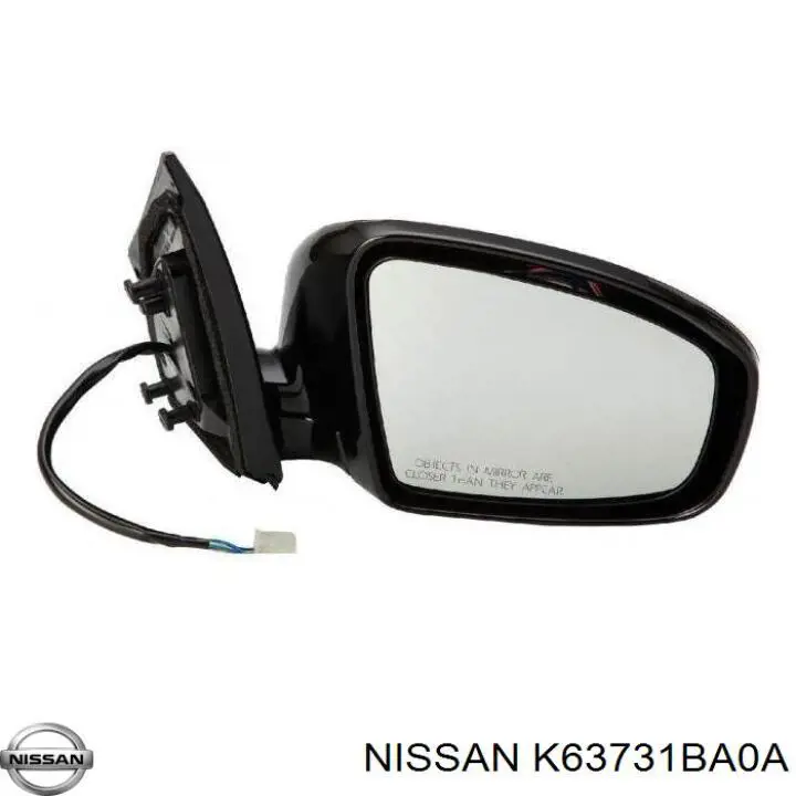 Купити K63731BA0A Nissan/Infiniti Накладка/кришка дзеркала заднього виду, права