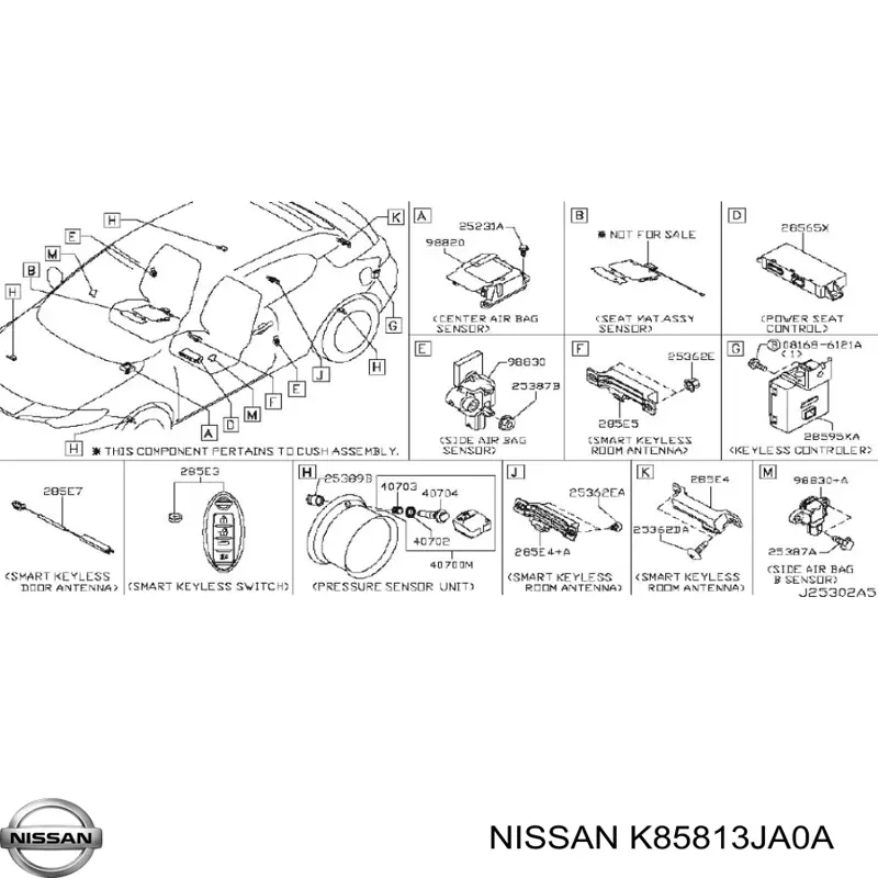  K85813JA1A Nissan