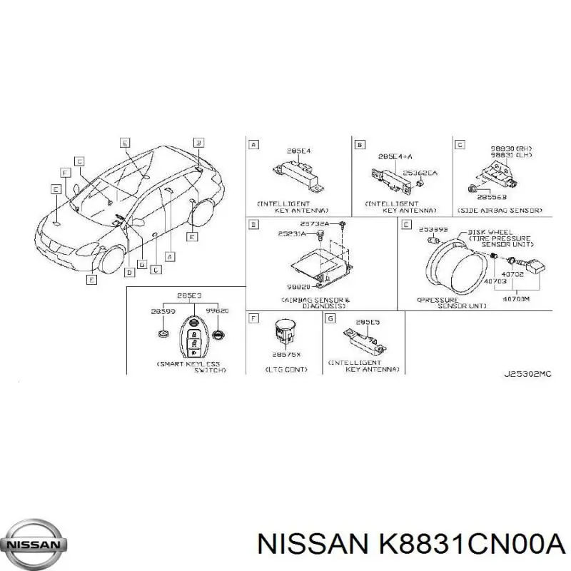  K8831CN00A Nissan