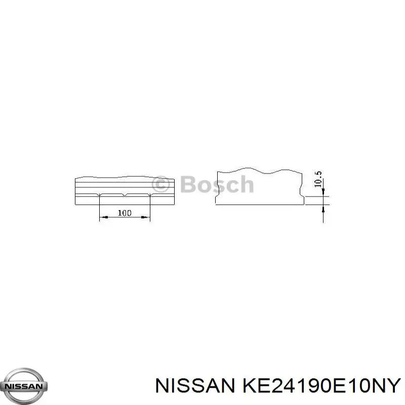 Купити Акумулятор Nissan 100 А/г (KE24190E10NY)