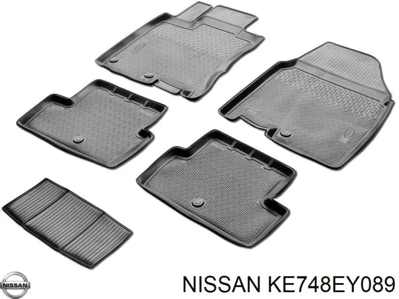 Комплект килимків Nissan Qashqai +2 I позашляховик (J10) (2007 - 2014) ціна, від 37.49 USD