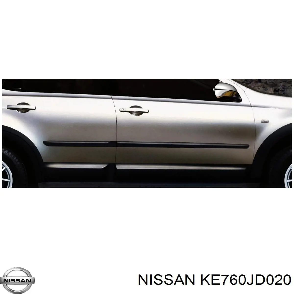 KE760JD020 Nissan/Infiniti Молдинги дверей, комплект