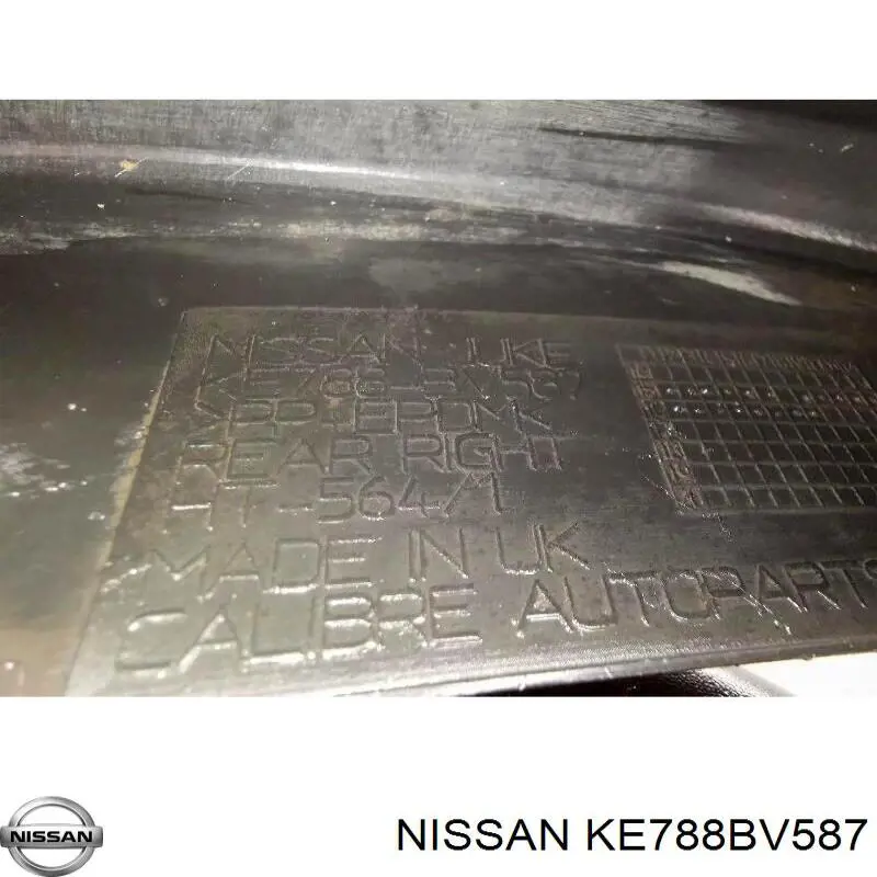 Купити KE788BV587 Nissan/Infiniti Бризковики задніх арок