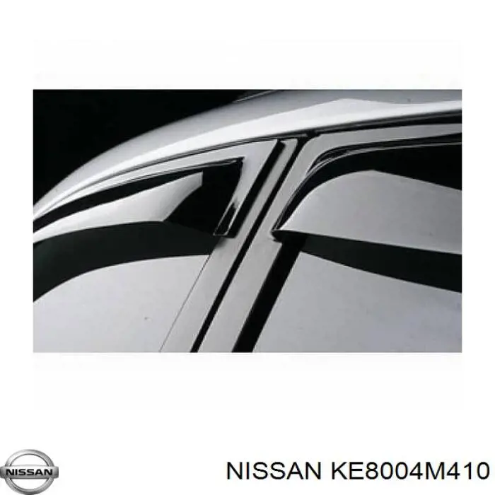 Дефлектор-обтікач (вітровики) на скло дверей, комплект 4 шт. Nissan/Infiniti KE8004M410 ціна, від 68.91 USD