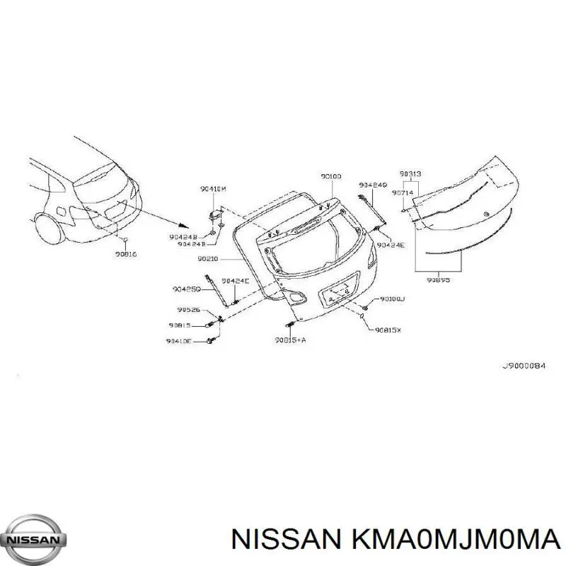 KMA0MJM0MA Nissan/Infiniti Треті двері