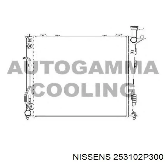 Радіатор основний Nissens 253102P300 ціна, від 130.39 USD