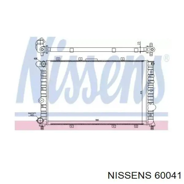 Радіатор основний Nissens 60041 ціна, від 47.35 USD