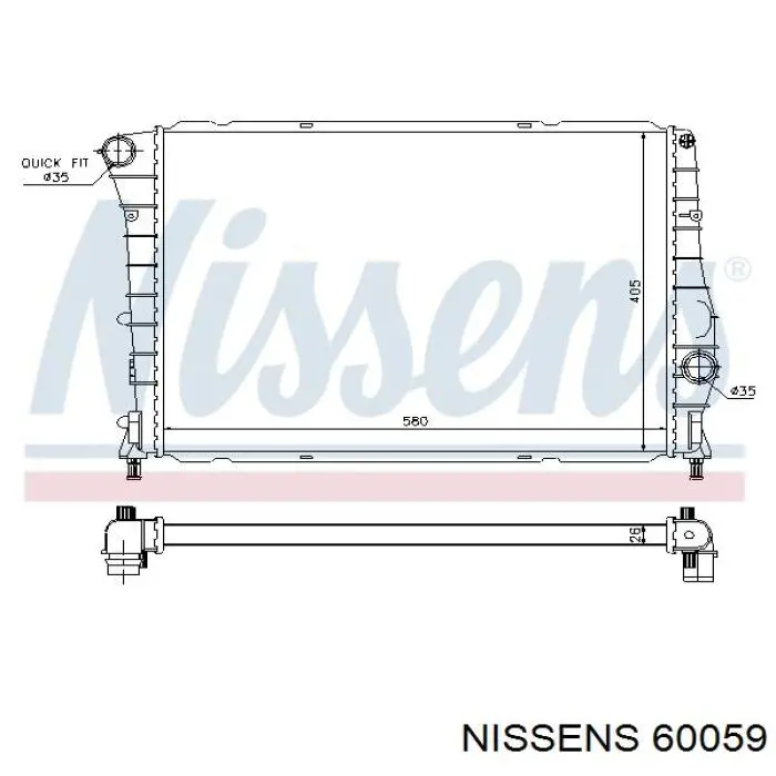 Радіатор 60059 Nissens