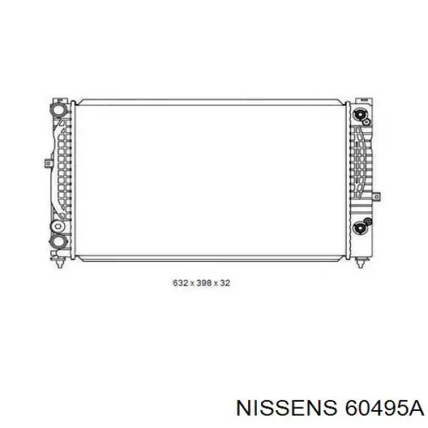 60495A Nissens радіатор охолодження двигуна