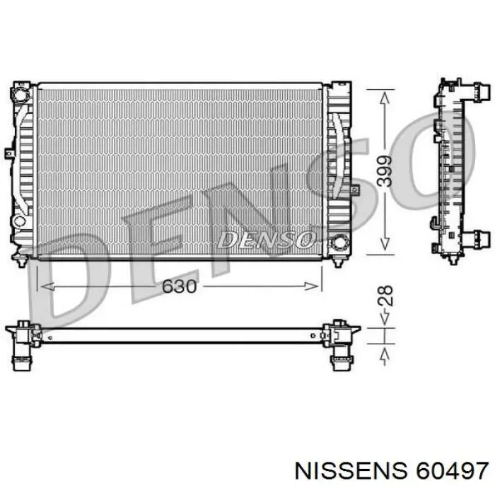 Радіатор 60497 Nissens