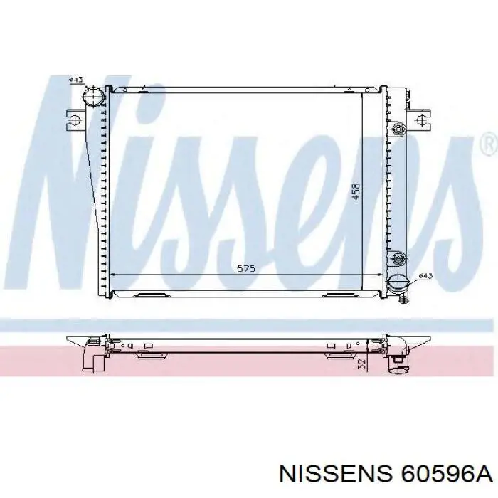 Радіатор 60596A Nissens