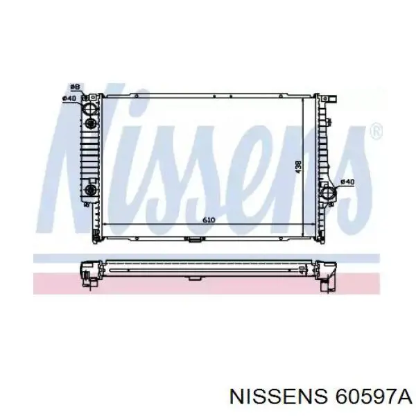 Радіатор 60597A Nissens