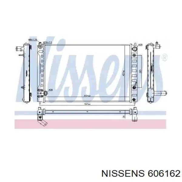 214601MC0A Nissan/Infiniti Радіатор охолодження двигуна