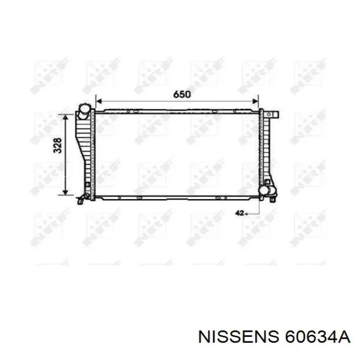 60634A Nissens Радіатор охолодження двигуна