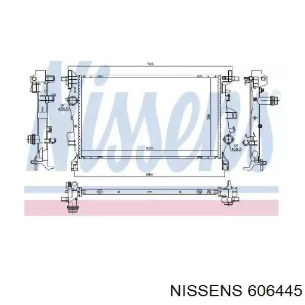 Радіатор охолодження Denso DRM09045