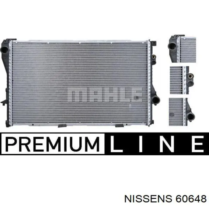 60648 Nissens радіатор охолодження двигуна