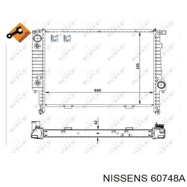 Радіатор 60748A Nissens