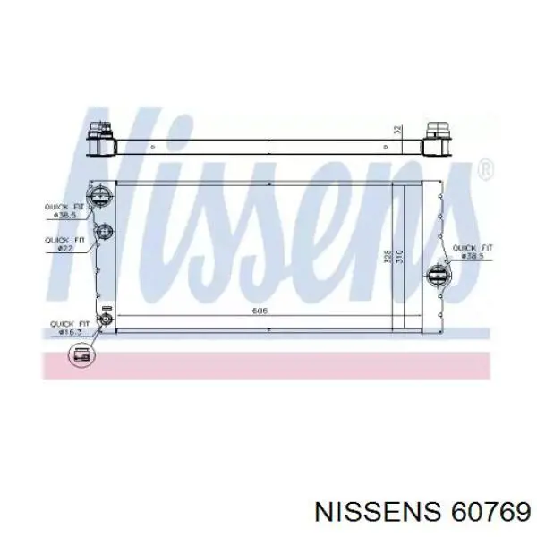 Радіатор 60769 Nissens