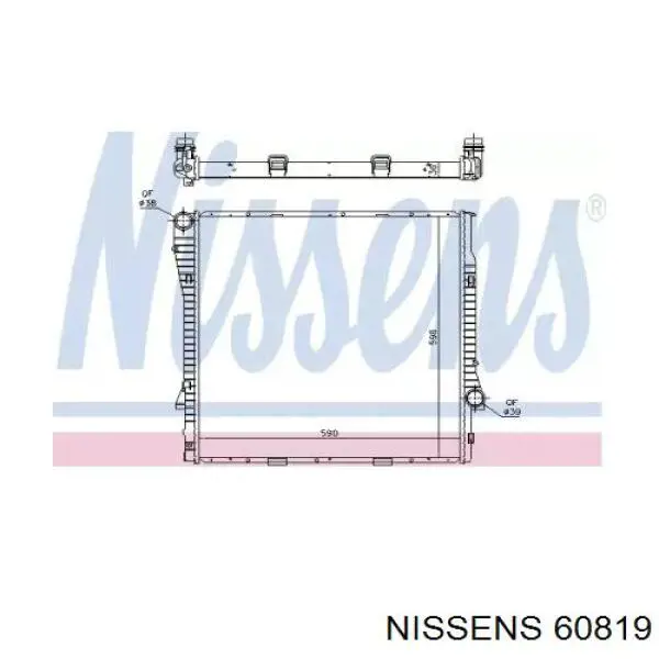 60819 Nissens Радіатор охолодження двигуна