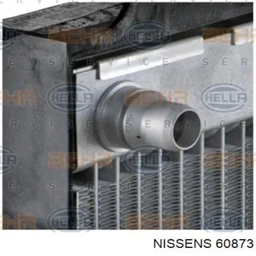 Радіатор охолодження двигуна, правий 60873 NISSENS