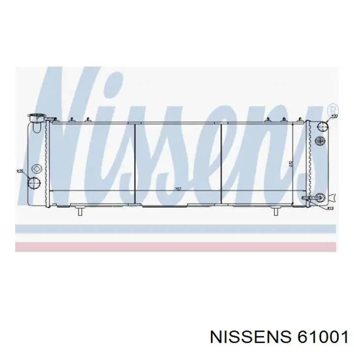 61001 Nissens Радіатор охолодження двигуна