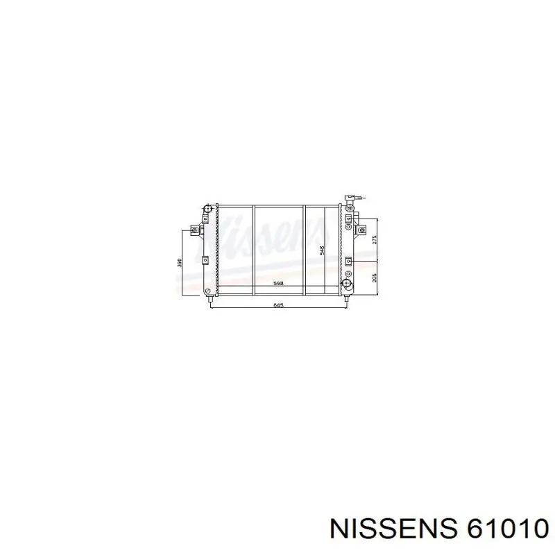 Радіатор 61010 Nissens