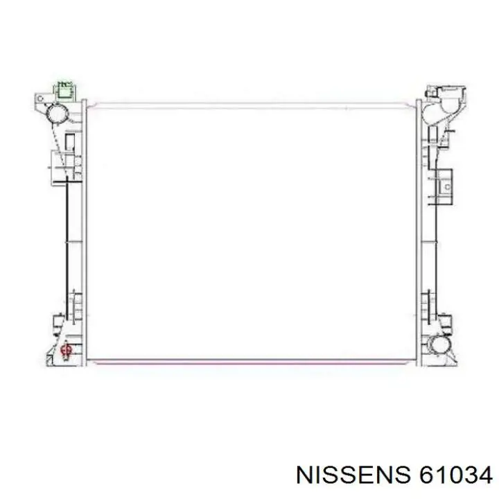 Радіатор 61034 Nissens