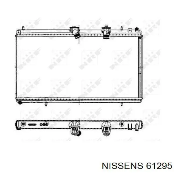 Радіатор охолодження двигуна 61295 Nissens
