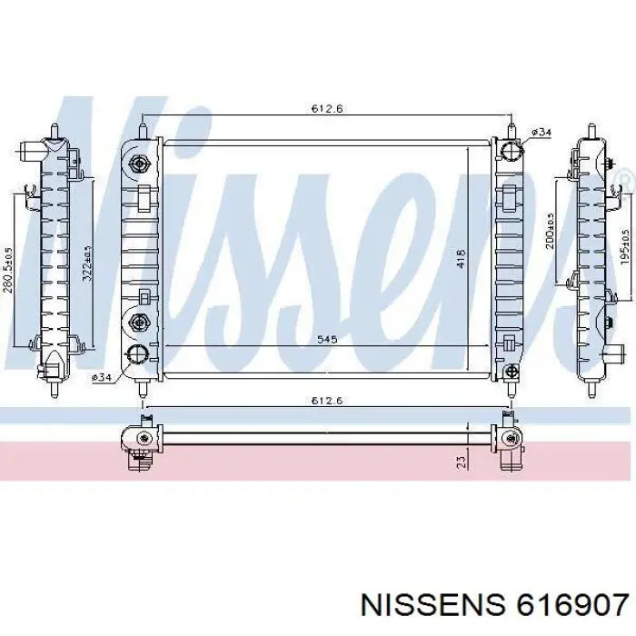 Радіатор основний AVA CT2053 ціна, від 78.29 USD