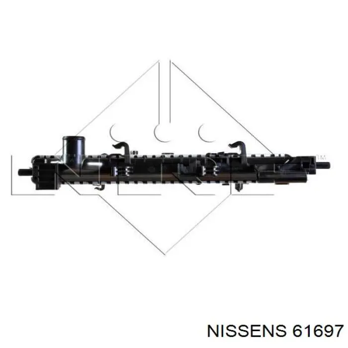 61697 Nissens радіатор охолодження двигуна