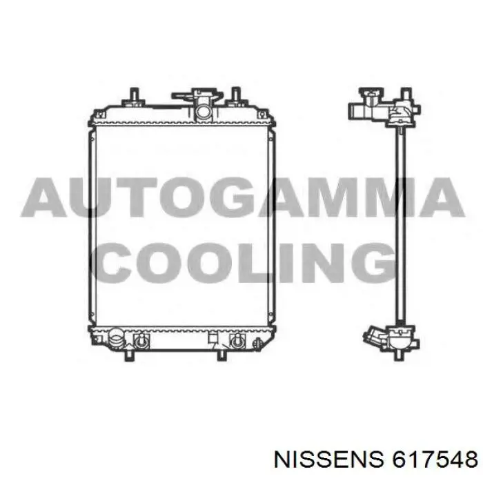 Радіатор основний Nissens 617548 ціна, від 93.31 USD