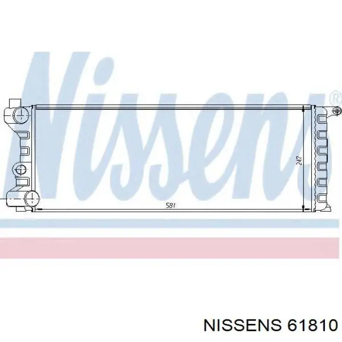 Радіатор 61810 Nissens