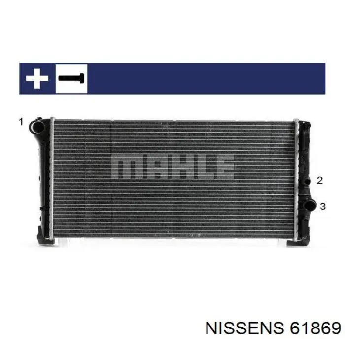 61869 Nissens радіатор охолодження двигуна