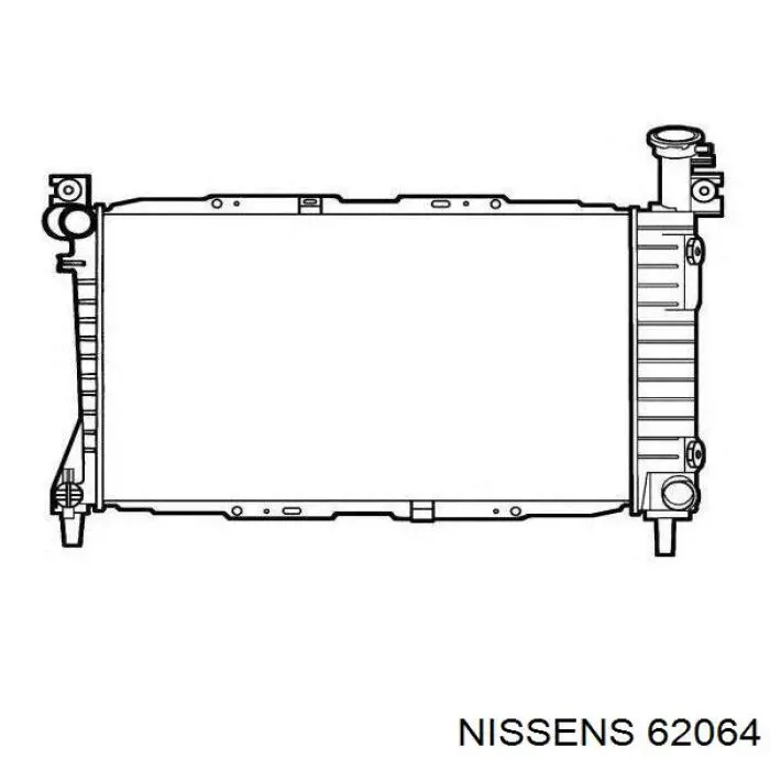 Радіатор 62064 Nissens