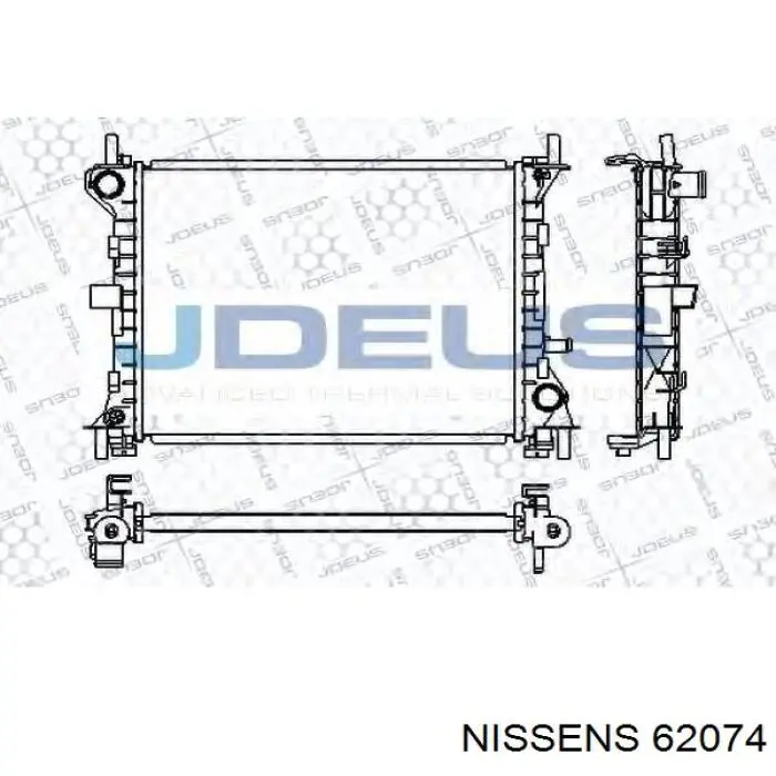 Радіатор основний Nissens 62074 ціна, від 46.73 USD